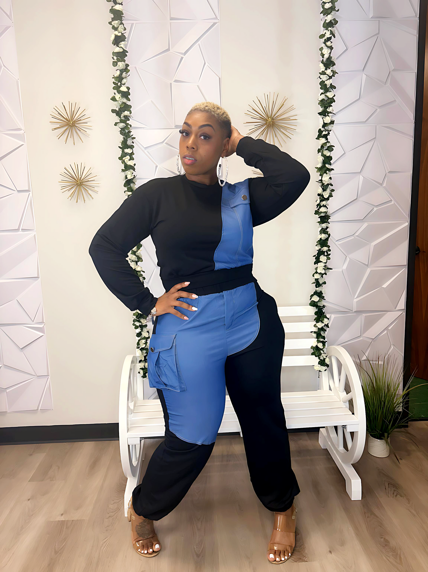 Denim Beauty Pant Set