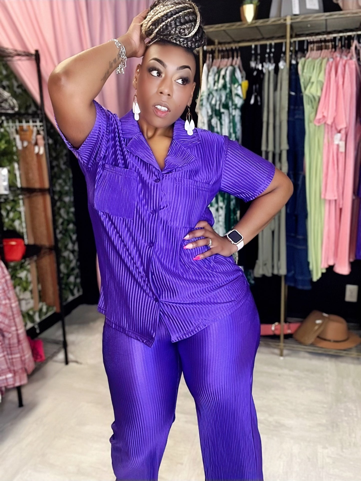 Purple Swag Girl Set