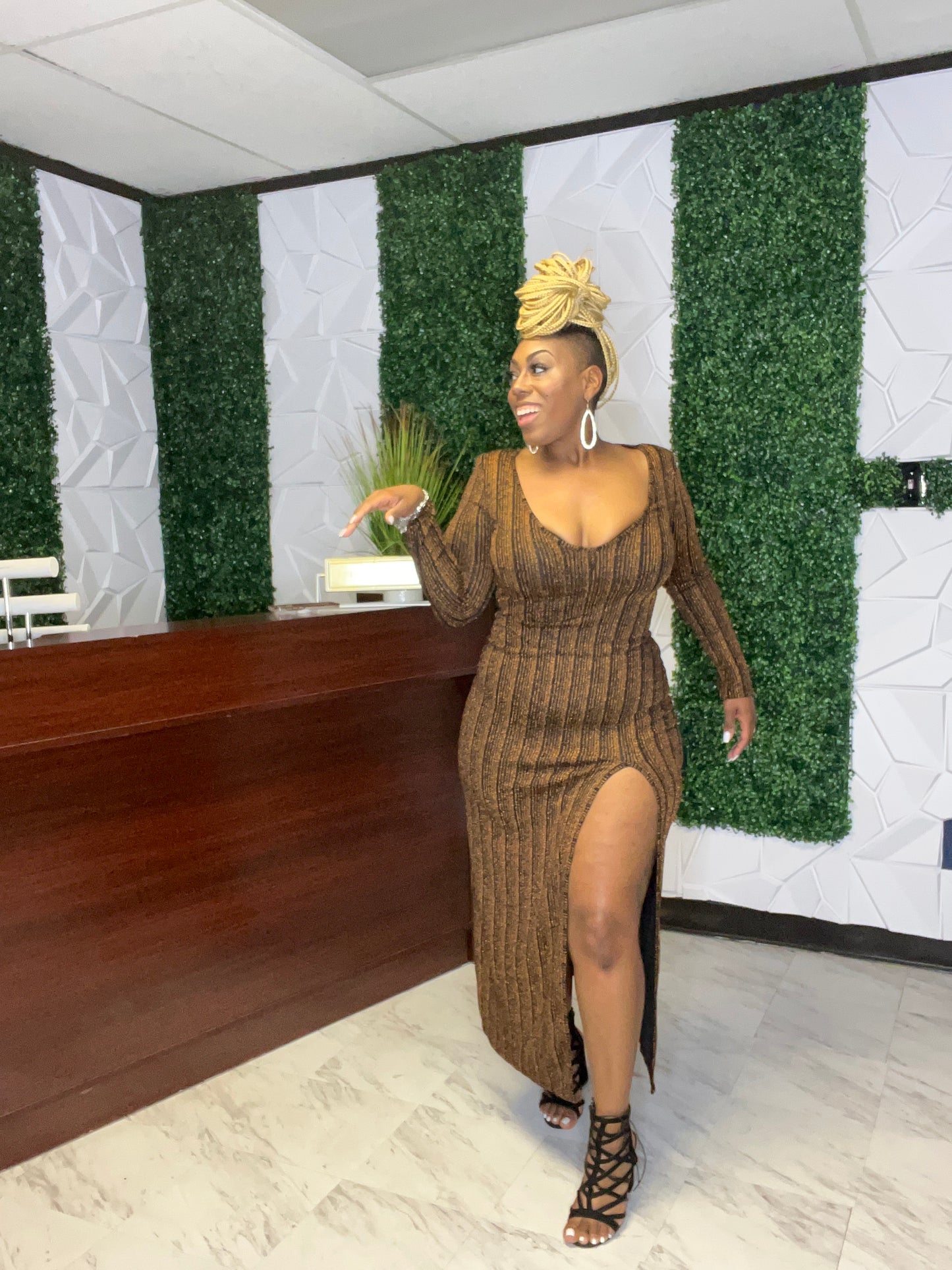 Jazzed High-Split Dress