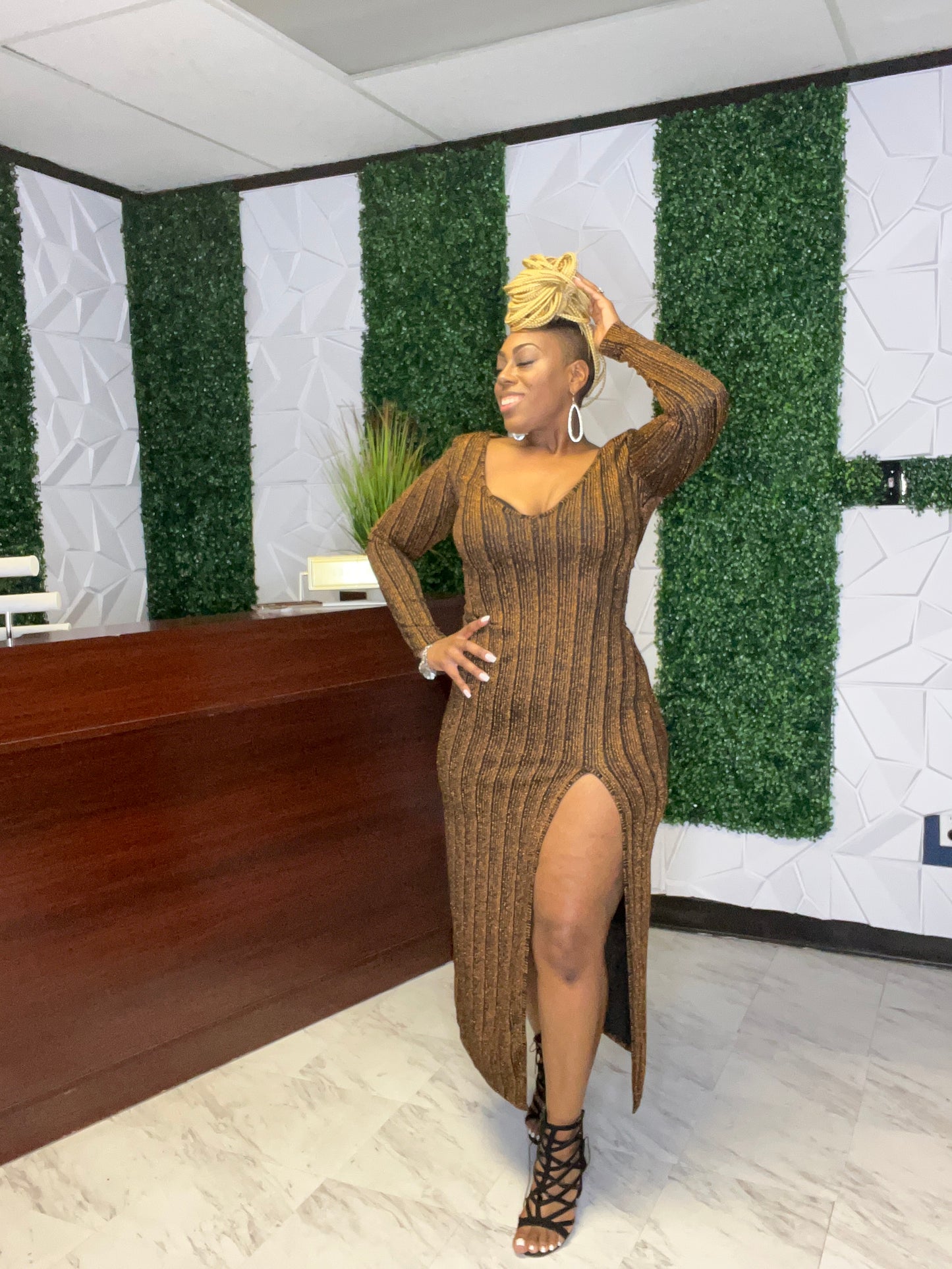 Jazzed High-Split Dress