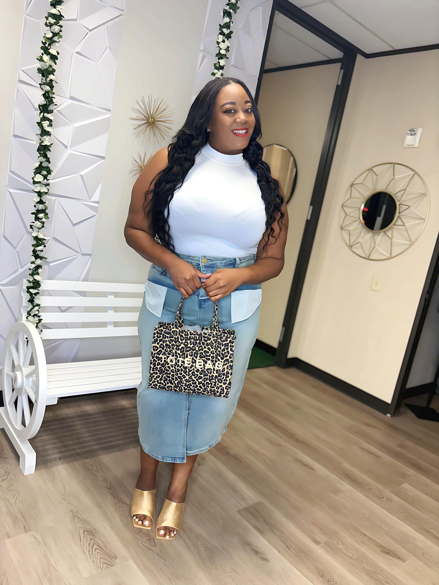 Inside Out Denim Skirt
