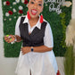 Pinstripe Elegance Dress