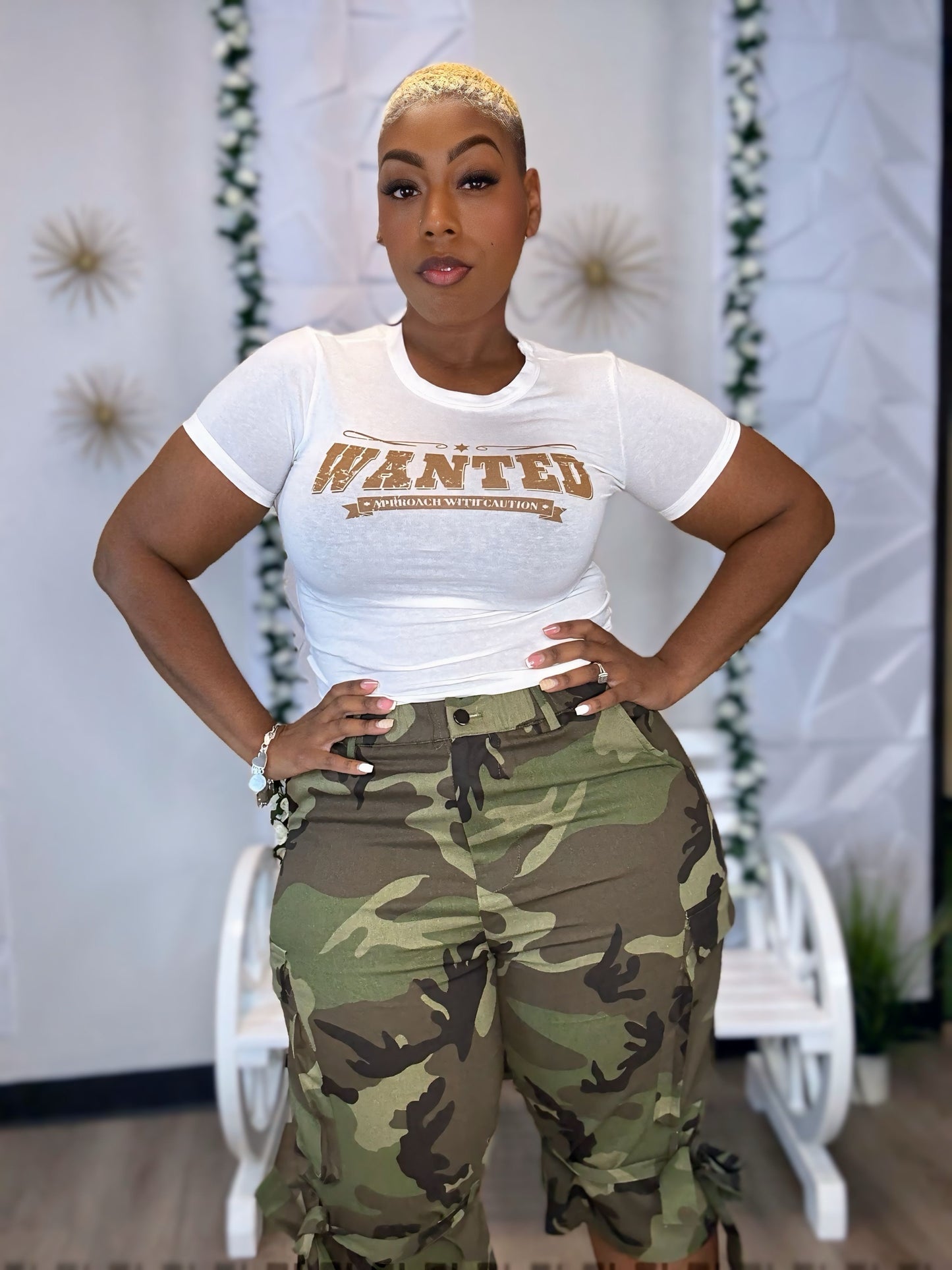 “Wanted” Tee - White