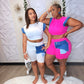 A Little Hint of Denim Short Set