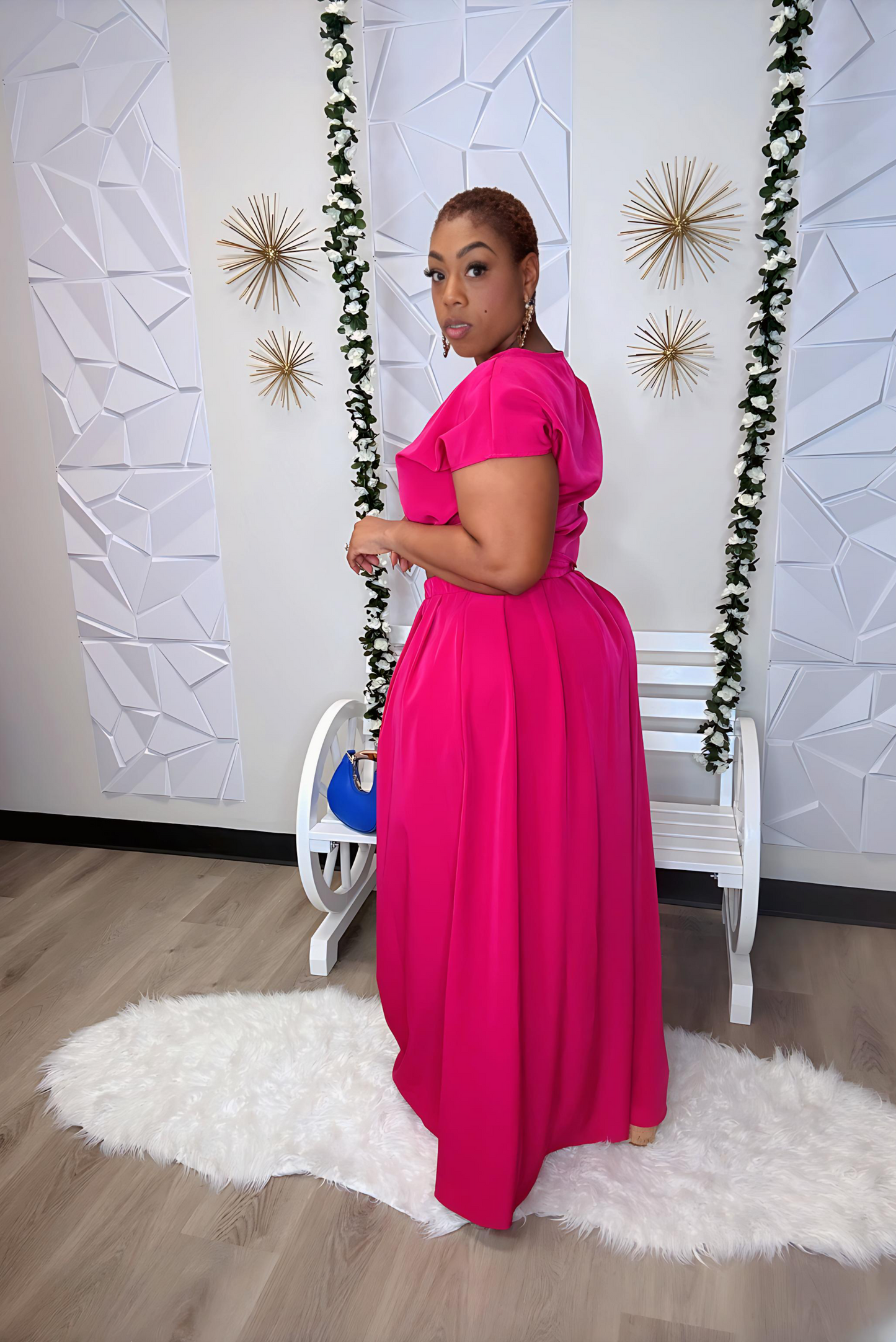 Magenta Beauty Skirt Set