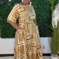 Abstract Golden Girl Skirt Set