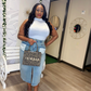 Inside Out Denim Skirt