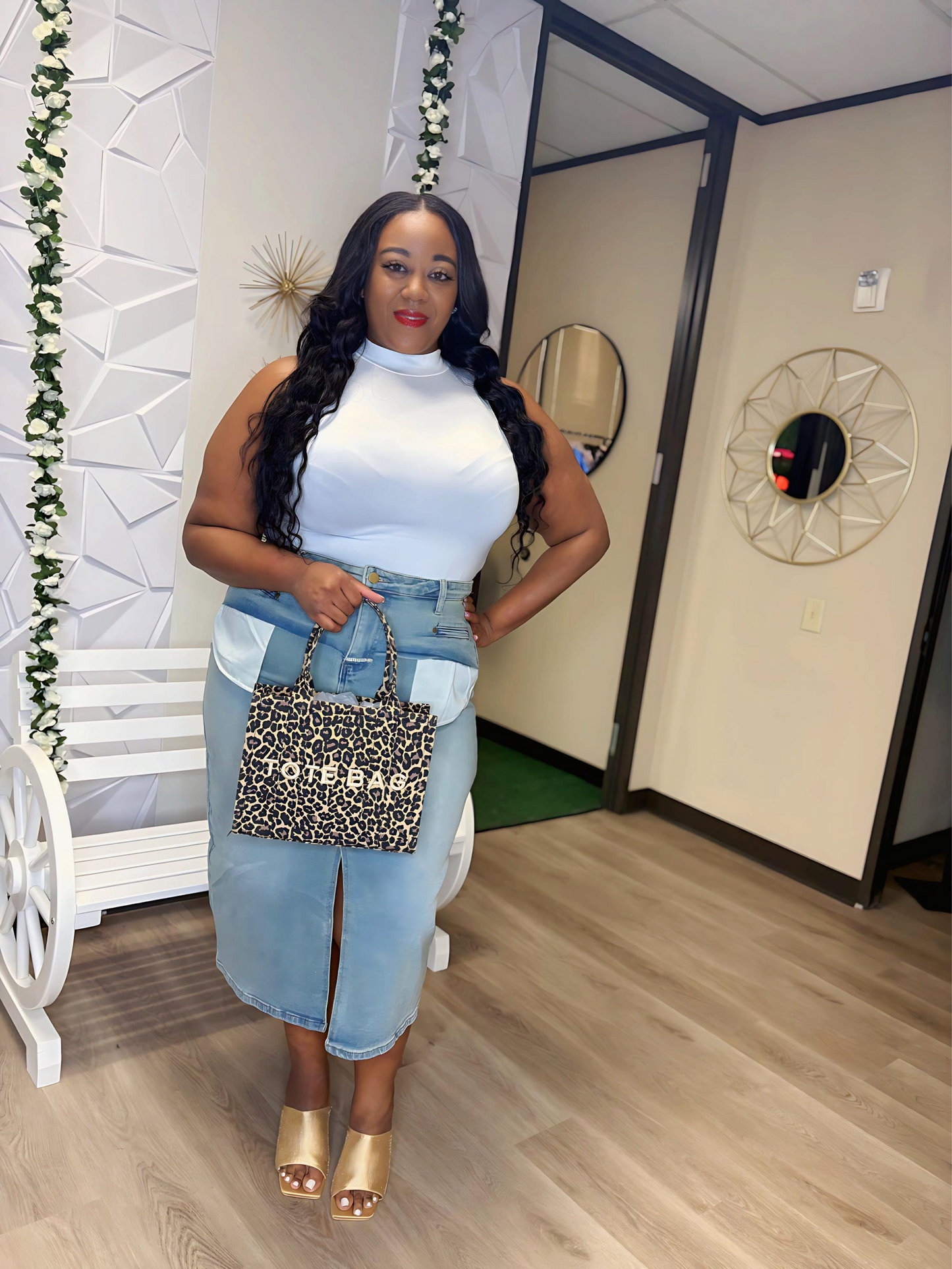 Inside Out Denim Skirt