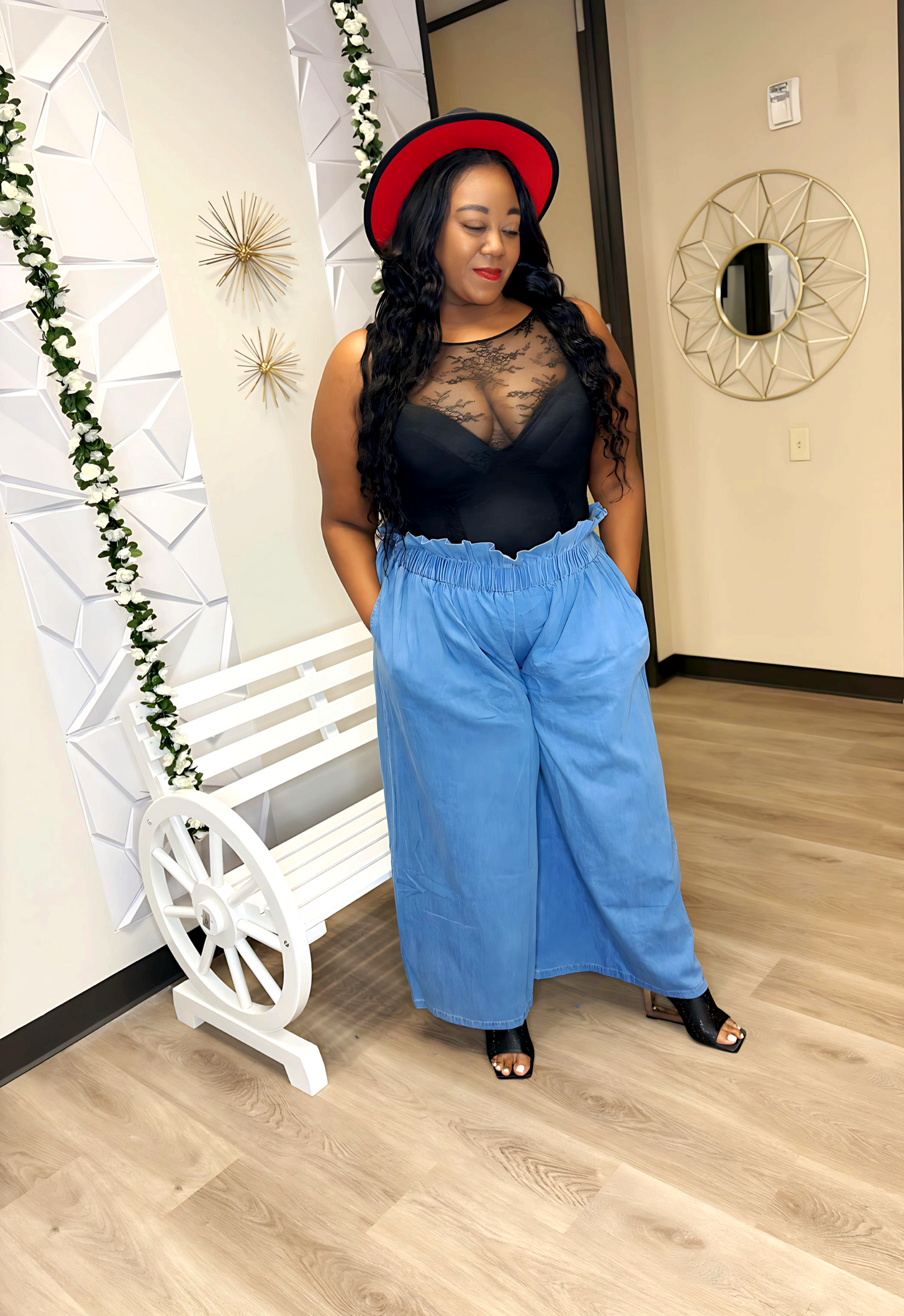 Denim Paperbag Bottoms