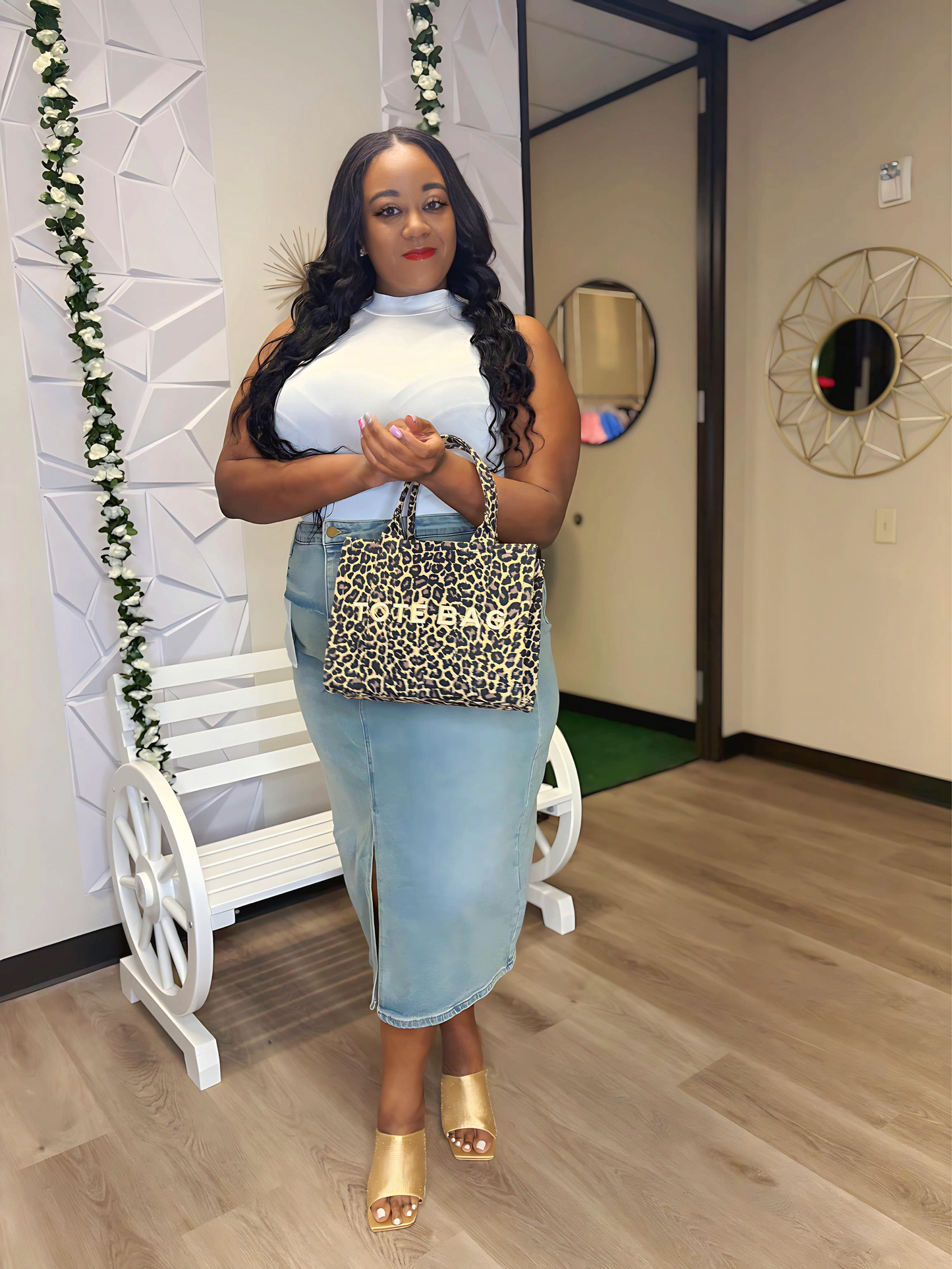 Inside Out Denim Skirt