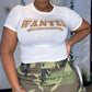 “Wanted” Tee - White