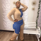 Denim Beauty Pants Set