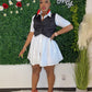 Pinstripe Elegance Dress