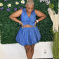 Blooming Skirt Set - Denim