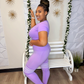 Lavender Stripped Tights