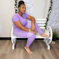 Lavender Stripped Tights